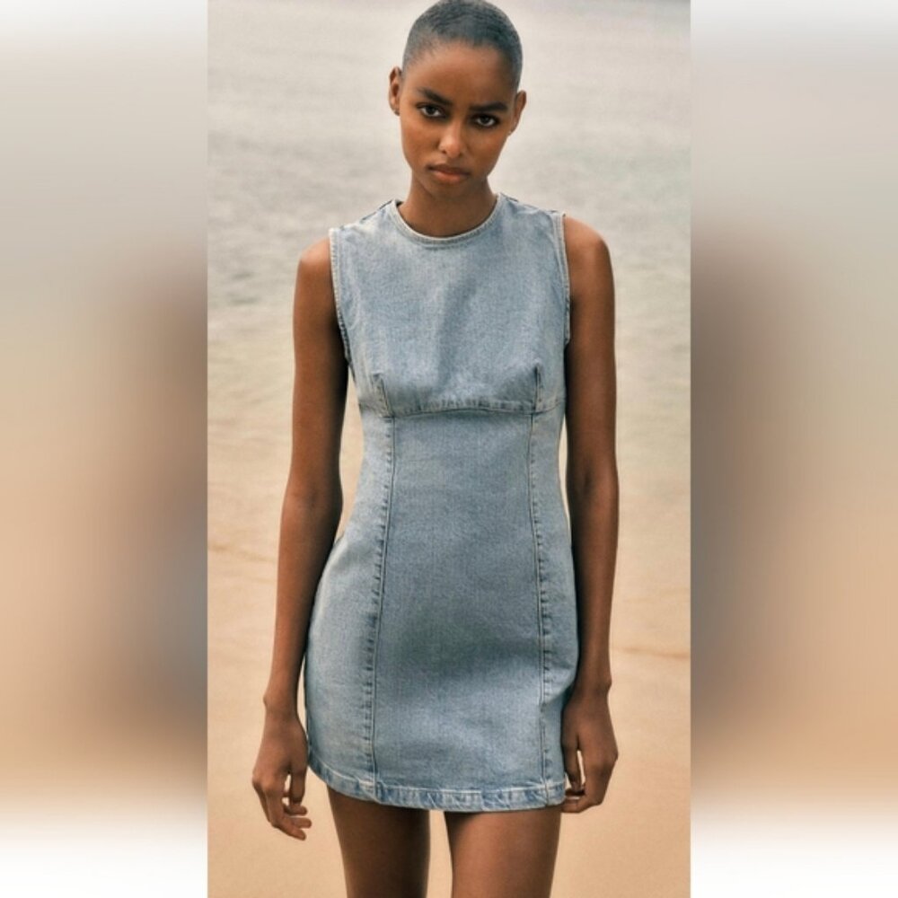 ZARA DENIM TRF DRESS